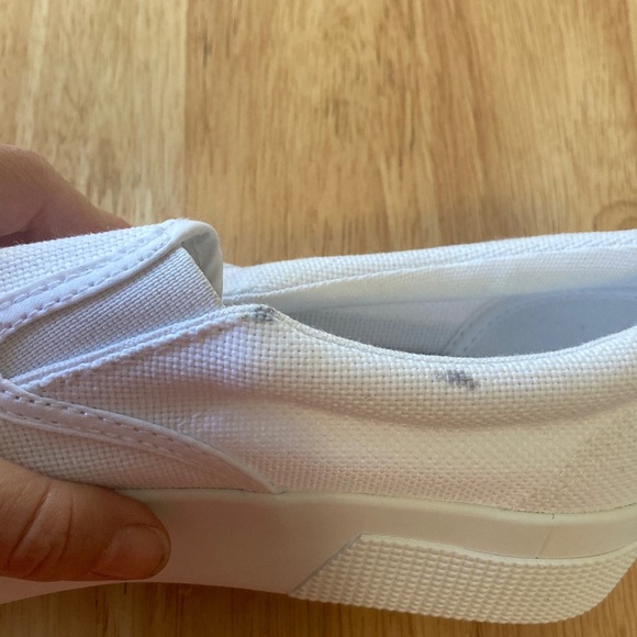 Superga White Canvas Slip-On Sneakers NWOT - Picture 6 of 7